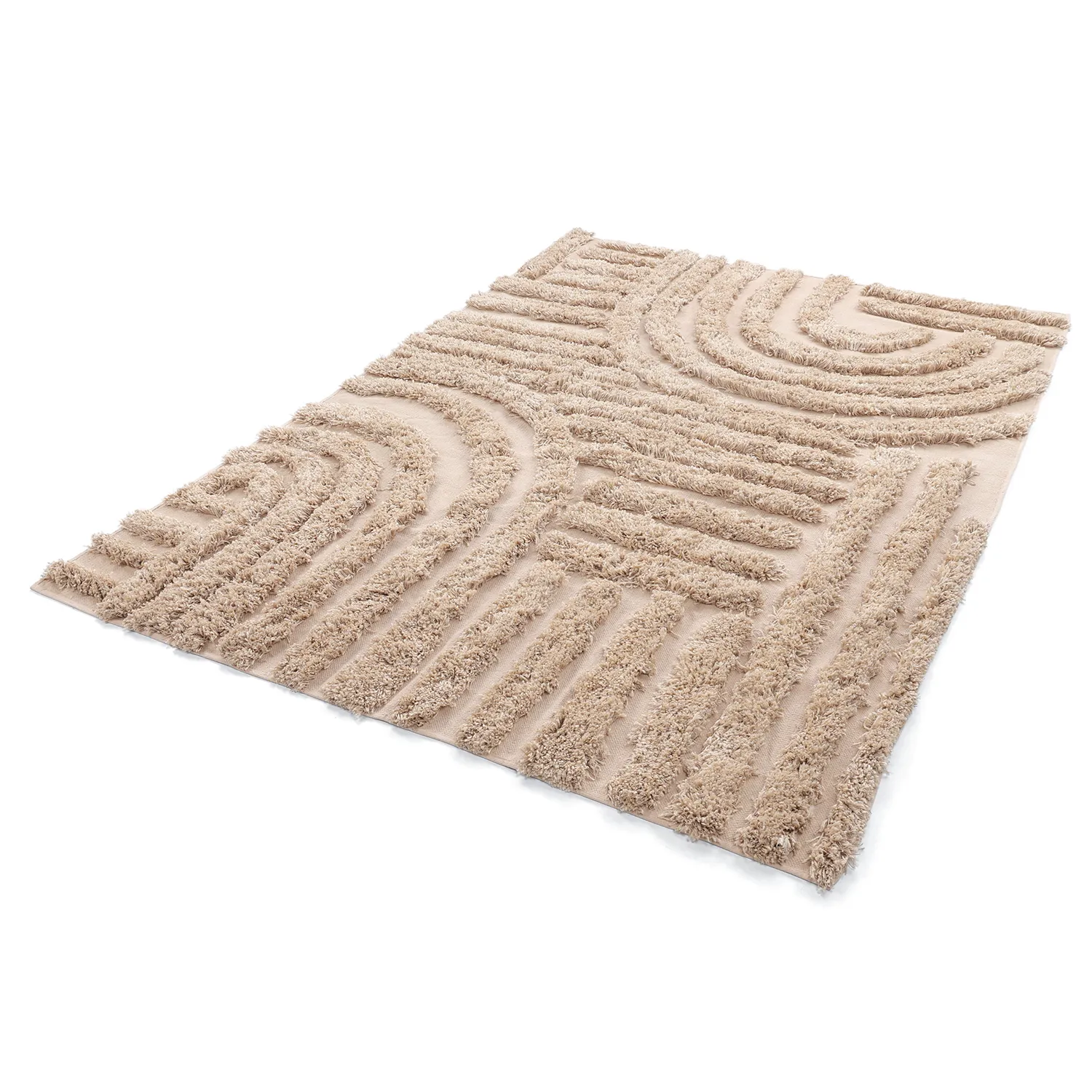 Hochflorteppiche - Cazorla Natural Cotton Shaggy (beige)