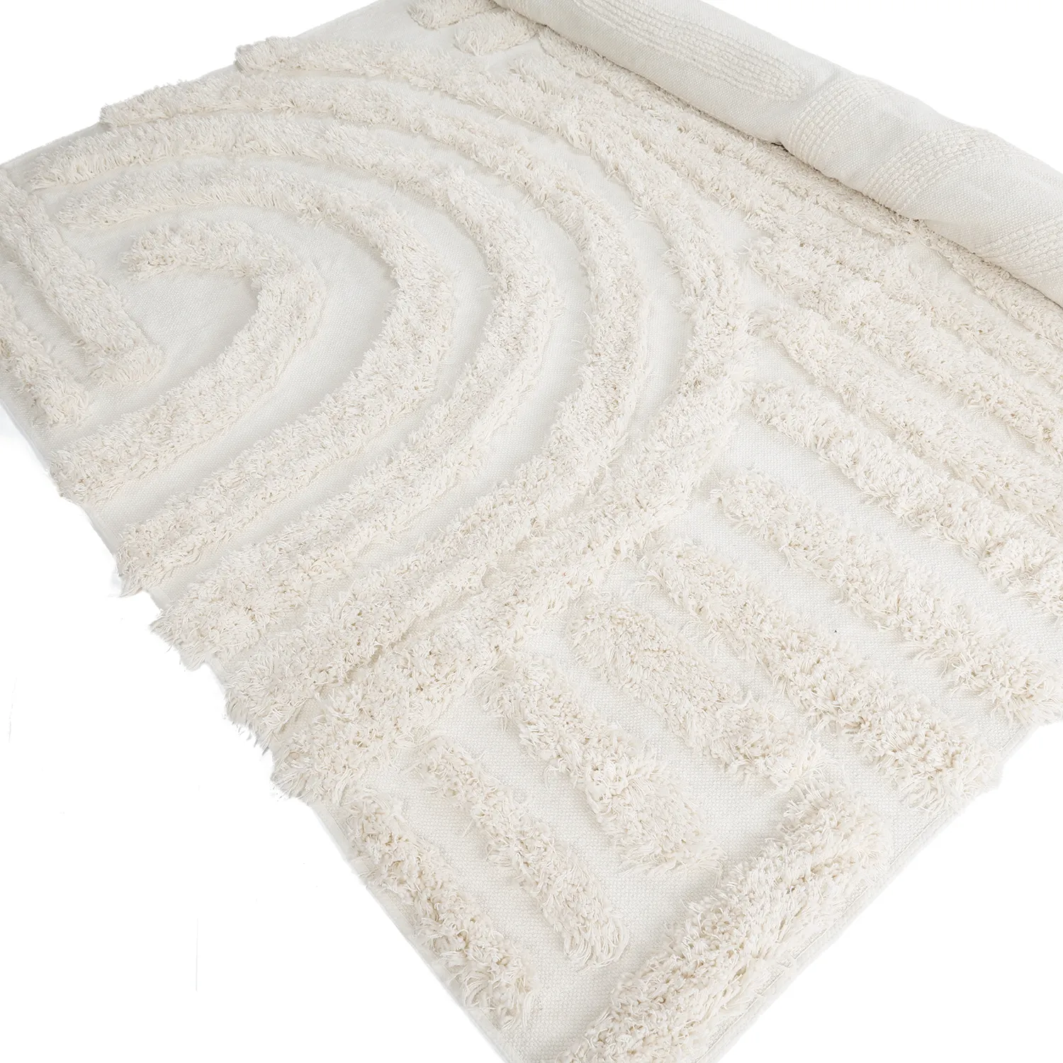 Hochflorteppiche - Cazorla Natural Cotton Shaggy (cremefarben)