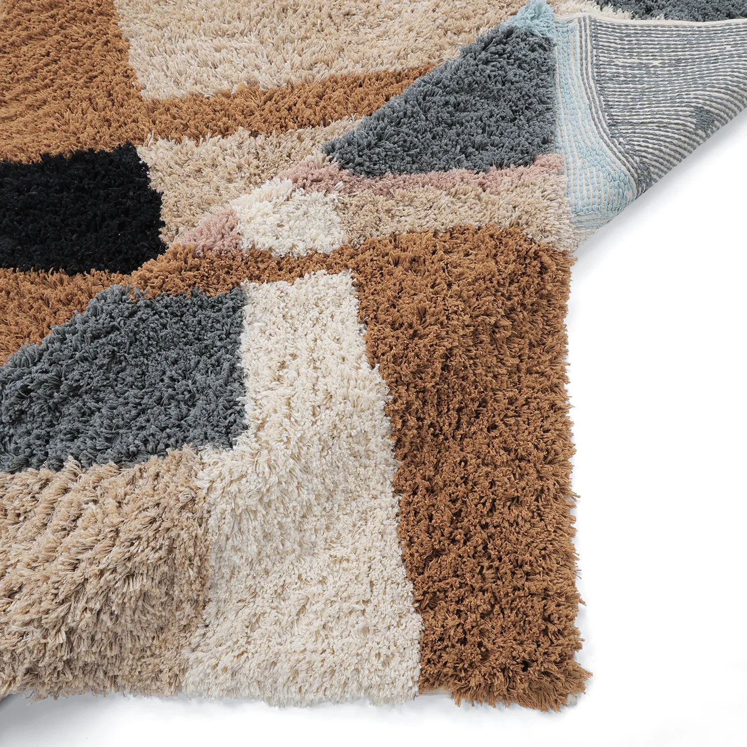 Hochflorteppiche - Cefalu Natural Cotton Shaggy (mehrfarbig)