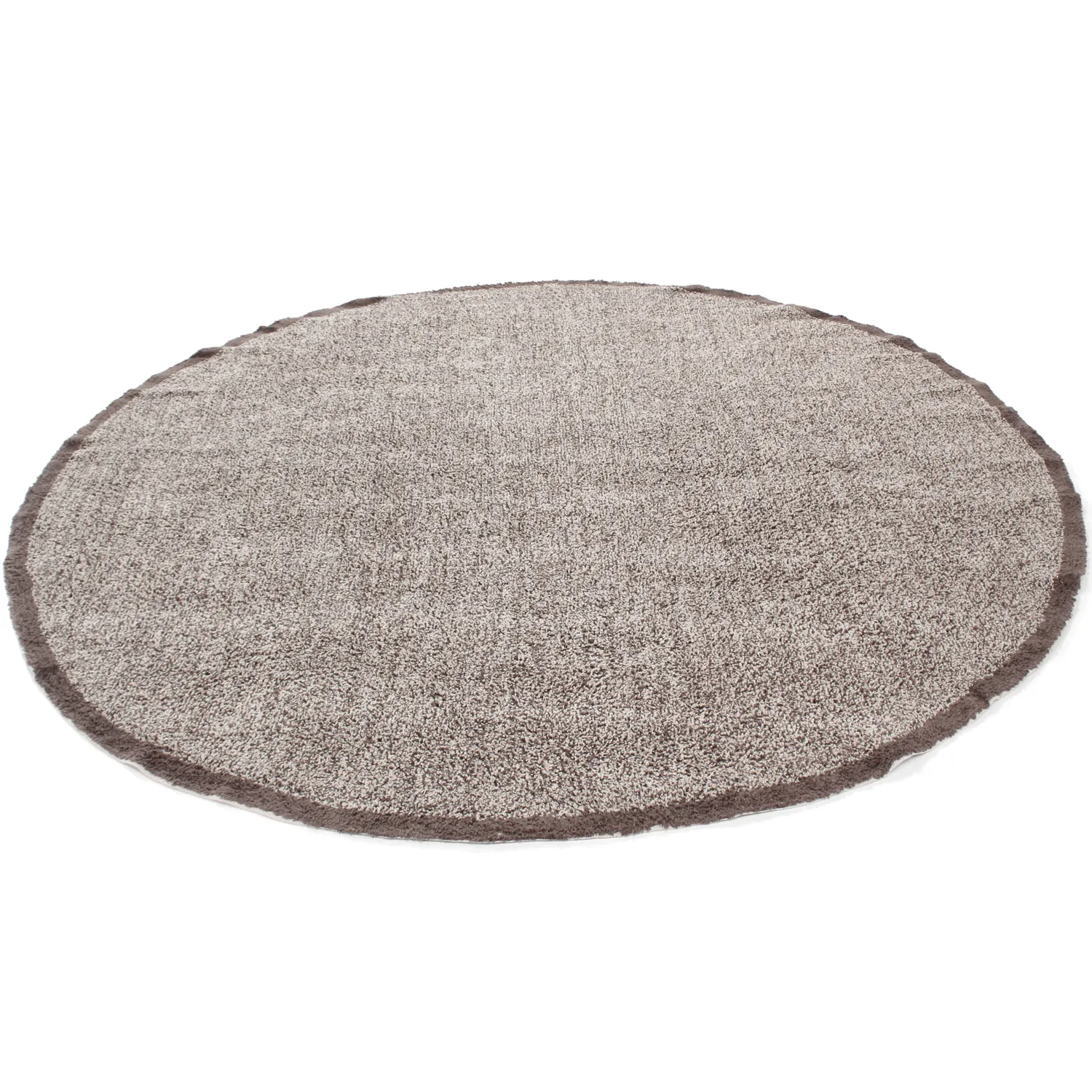 Rund Teppich - Celina Natural Cotton Shaggy (beige/braun)