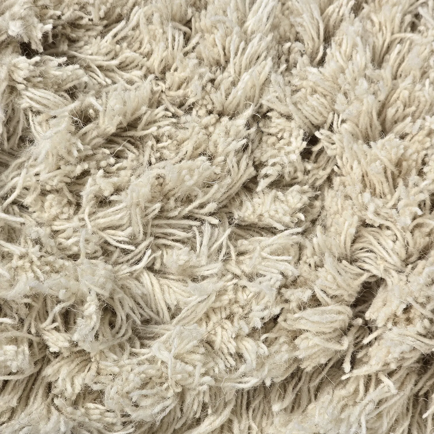 Hochflorteppiche - Fassale Hand Woven Wool Shaggy (creme)