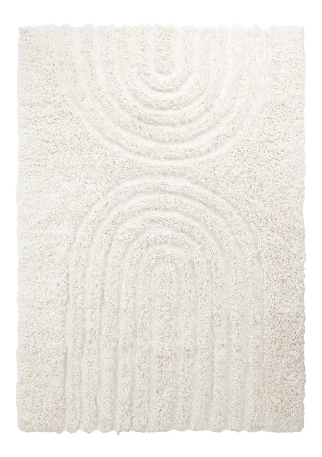 Hochflorteppiche - Lindos Natural Cotton Shaggy (weiß)