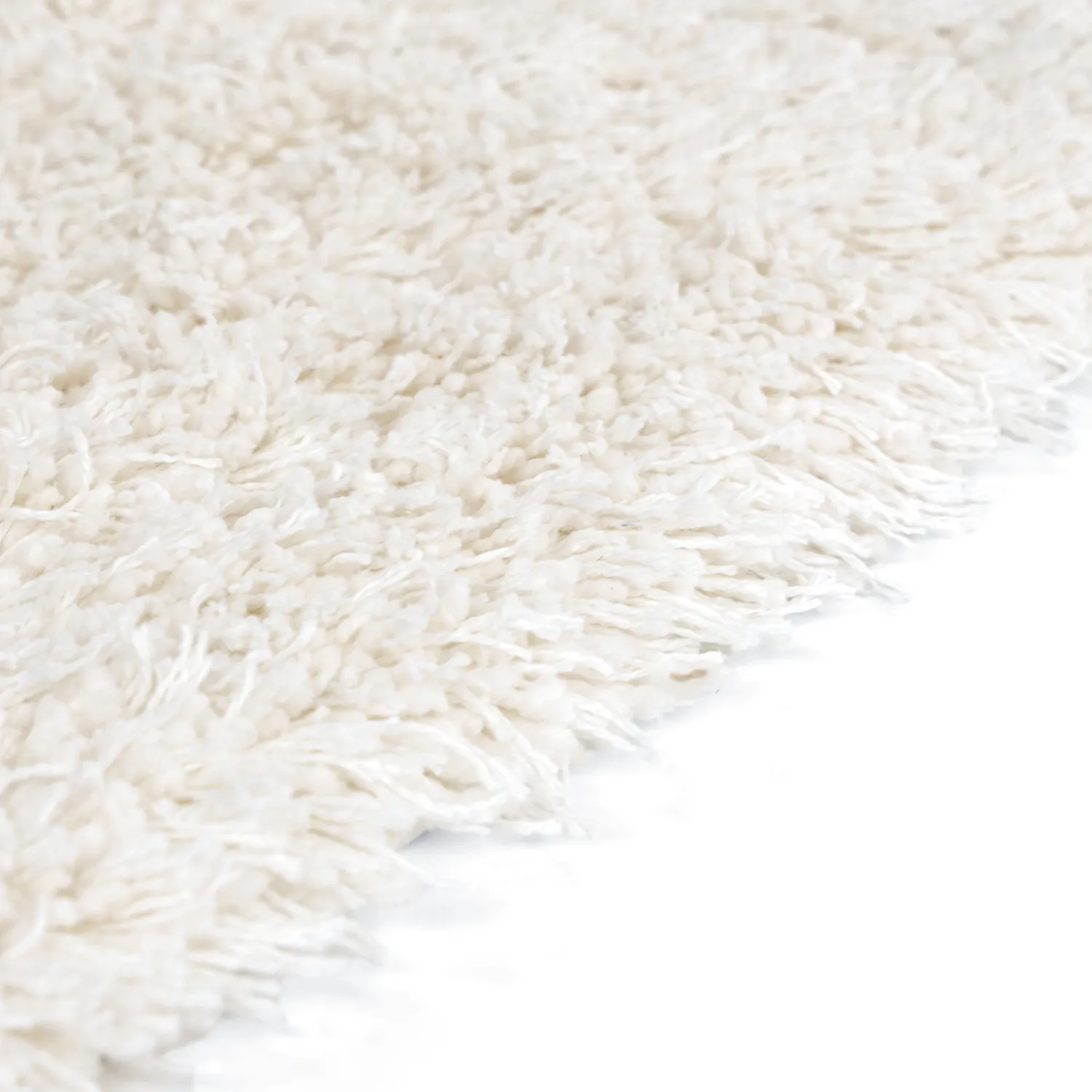 Hochflorteppiche - Lindos Natural Cotton Shaggy (weiß)
