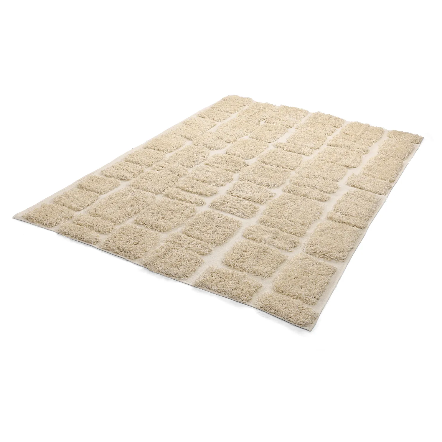 Hochflorteppiche - Otranto Natural Cotton Shaggy (cremefarben)