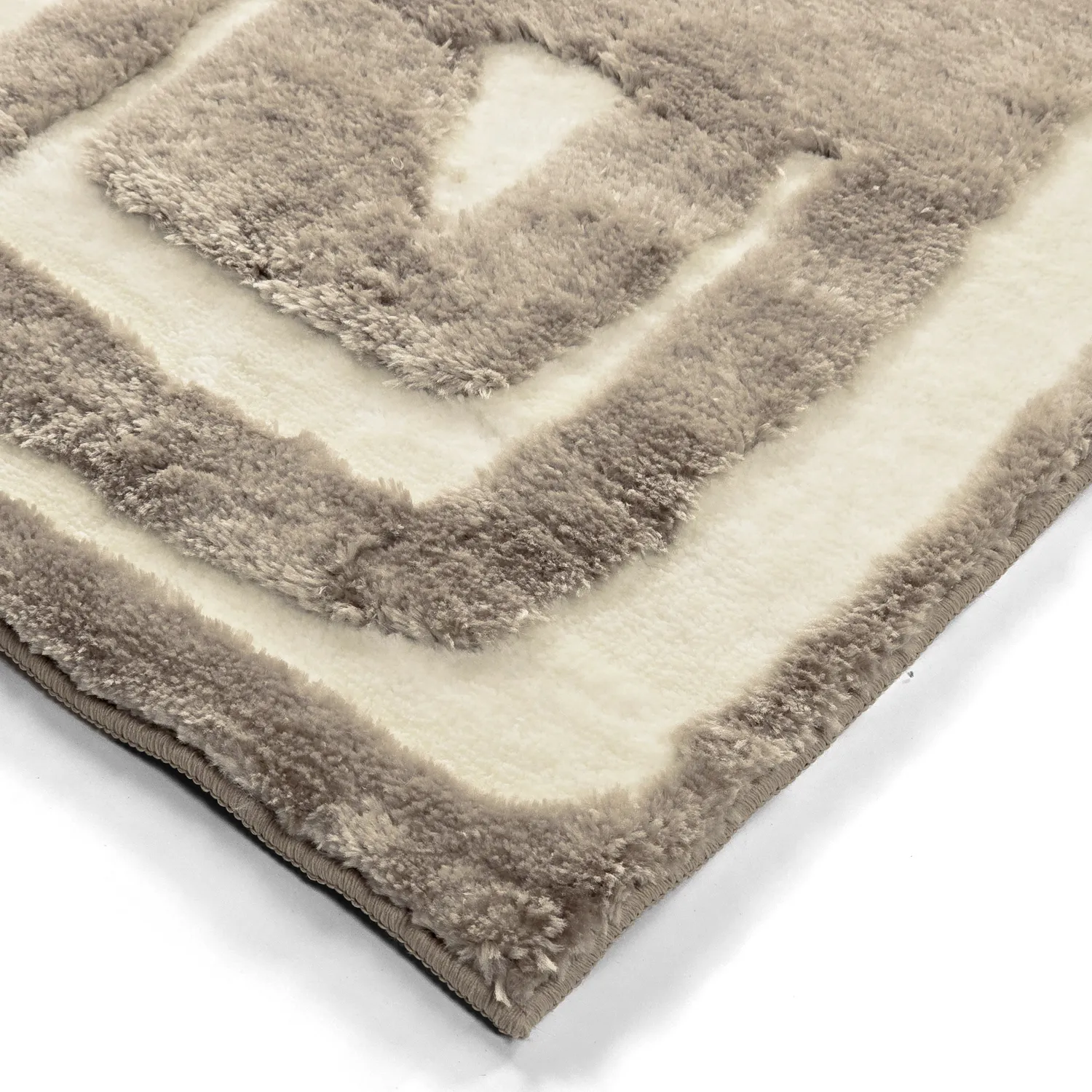 Hochflorteppiche - Palmyra (beige/weiß)