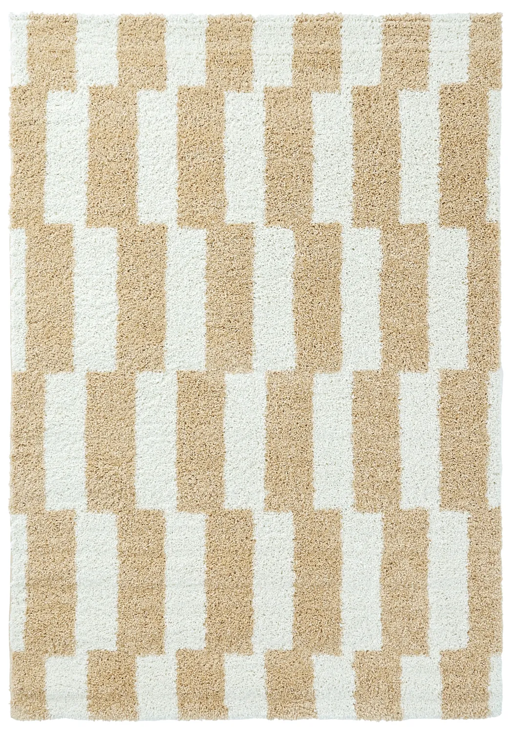 Hochflorteppiche - Tamri (beige/weiß)