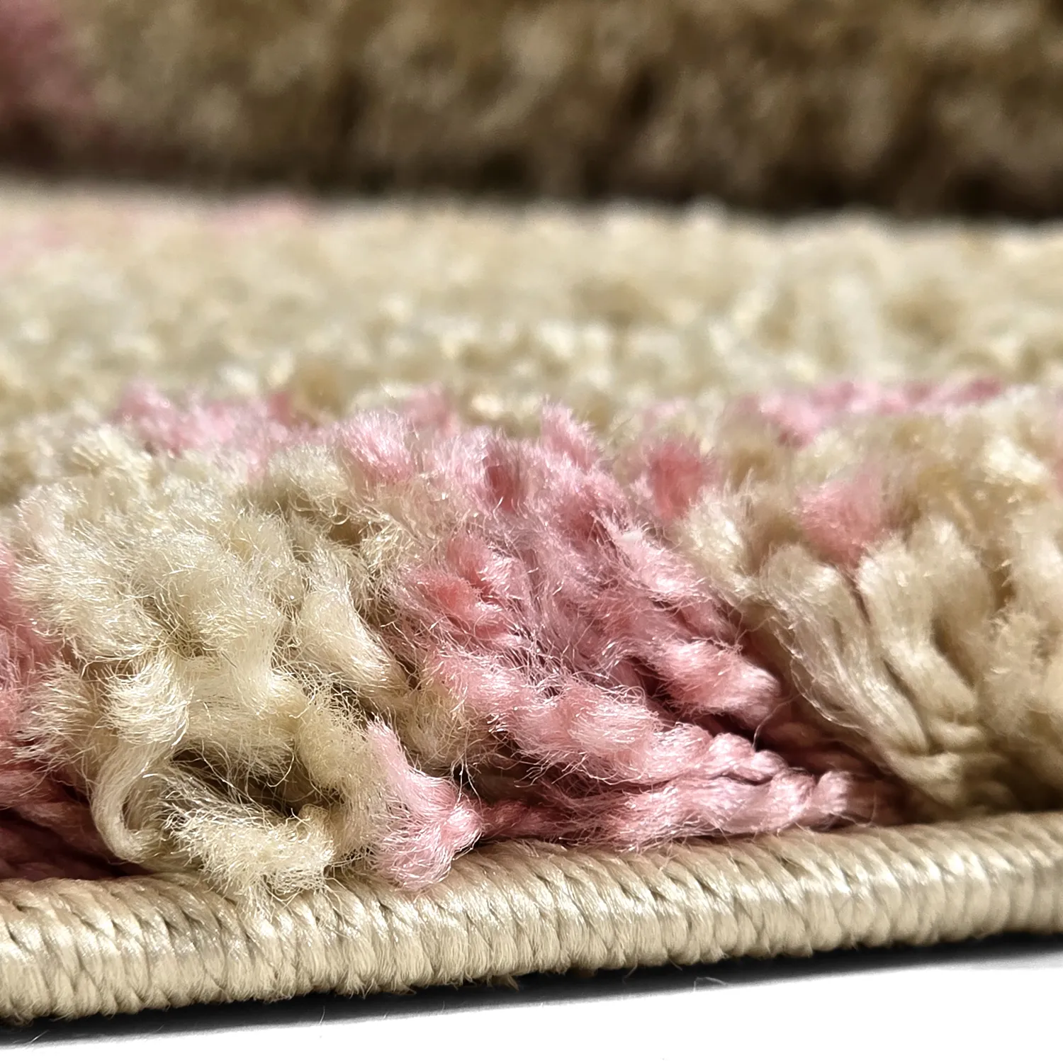 Hochflorteppiche - Tiznit (beige/rosa)