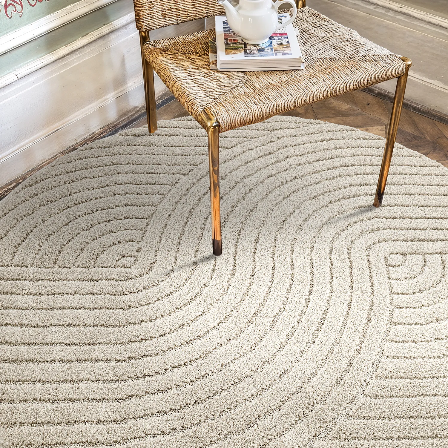Runde Teppiche - Wendy (beige)