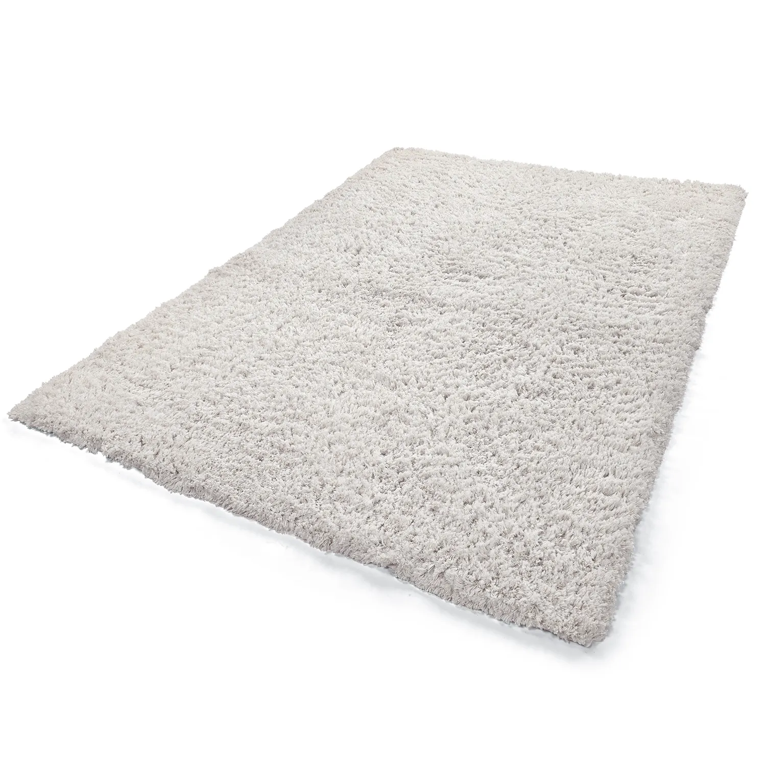 Hochflorteppiche - Combarro Solid Cotton Shaggy (creme)