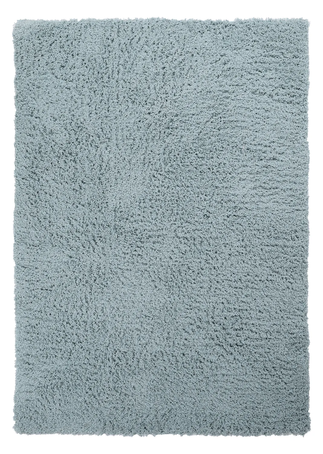 Hochflorteppiche - Combarro Solid Cotton Shaggy (hellblau)