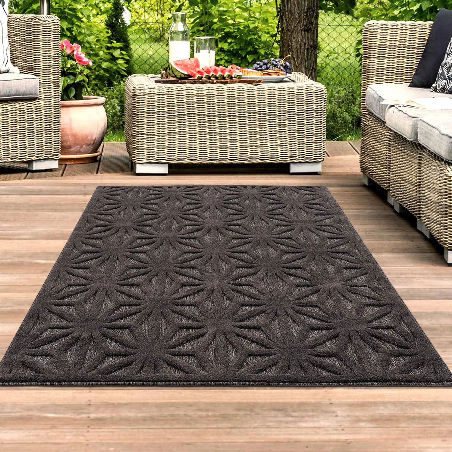 Shaggy Indoor-Outdoor - Preston (anthrazit)