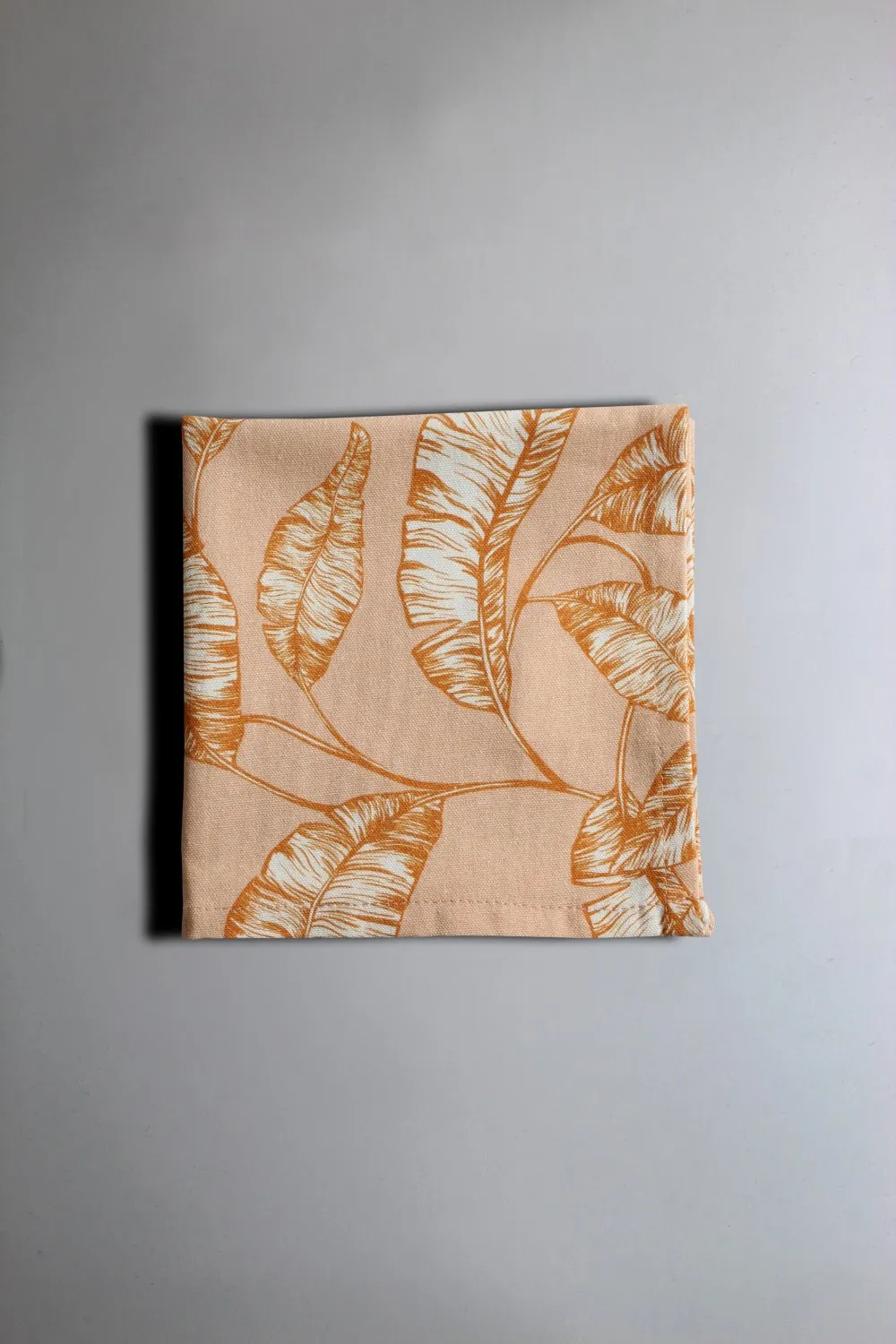 Serviette im 4er-Pack - Leaves (orange)