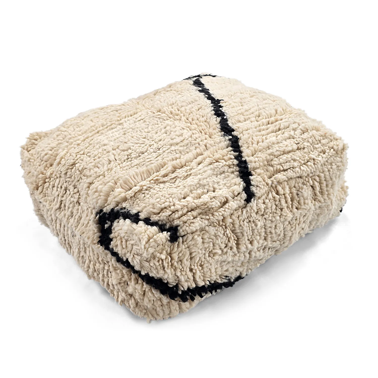 Sitzpoufs - Marokkanischer Pouf Beni Ourain 001