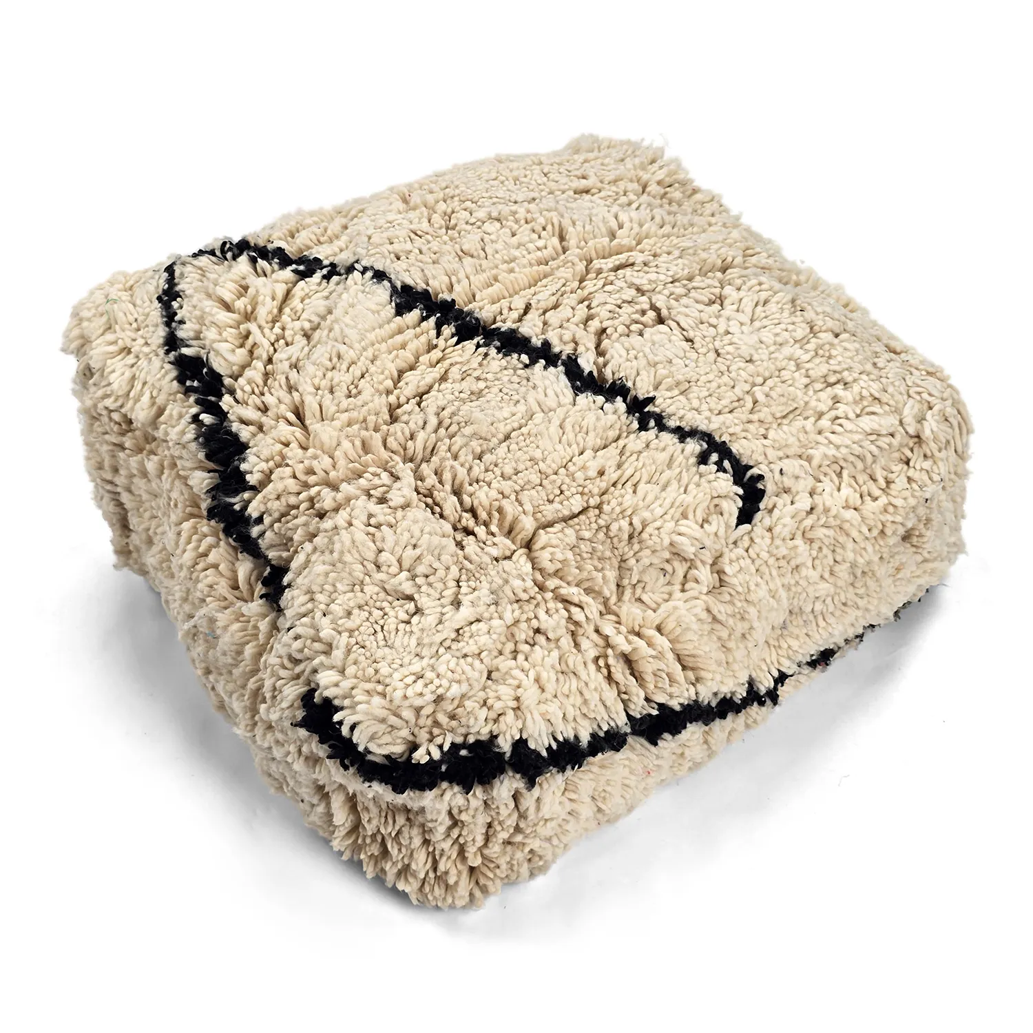 Sitzpoufs - Marokkanischer Pouf Beni Ourain 003