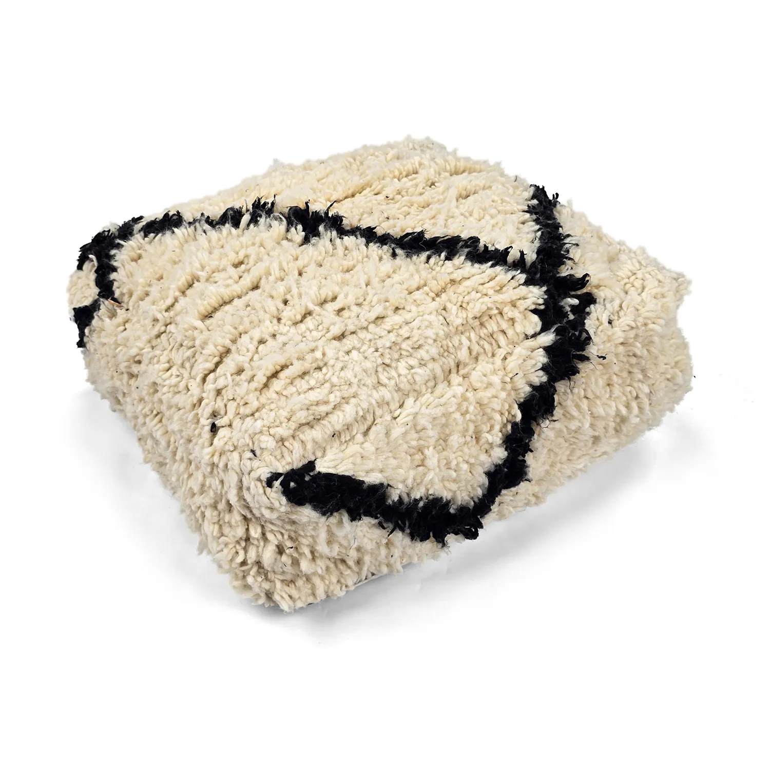 Sitzpoufs - Marokkanischer Pouf Beni Ourain 006