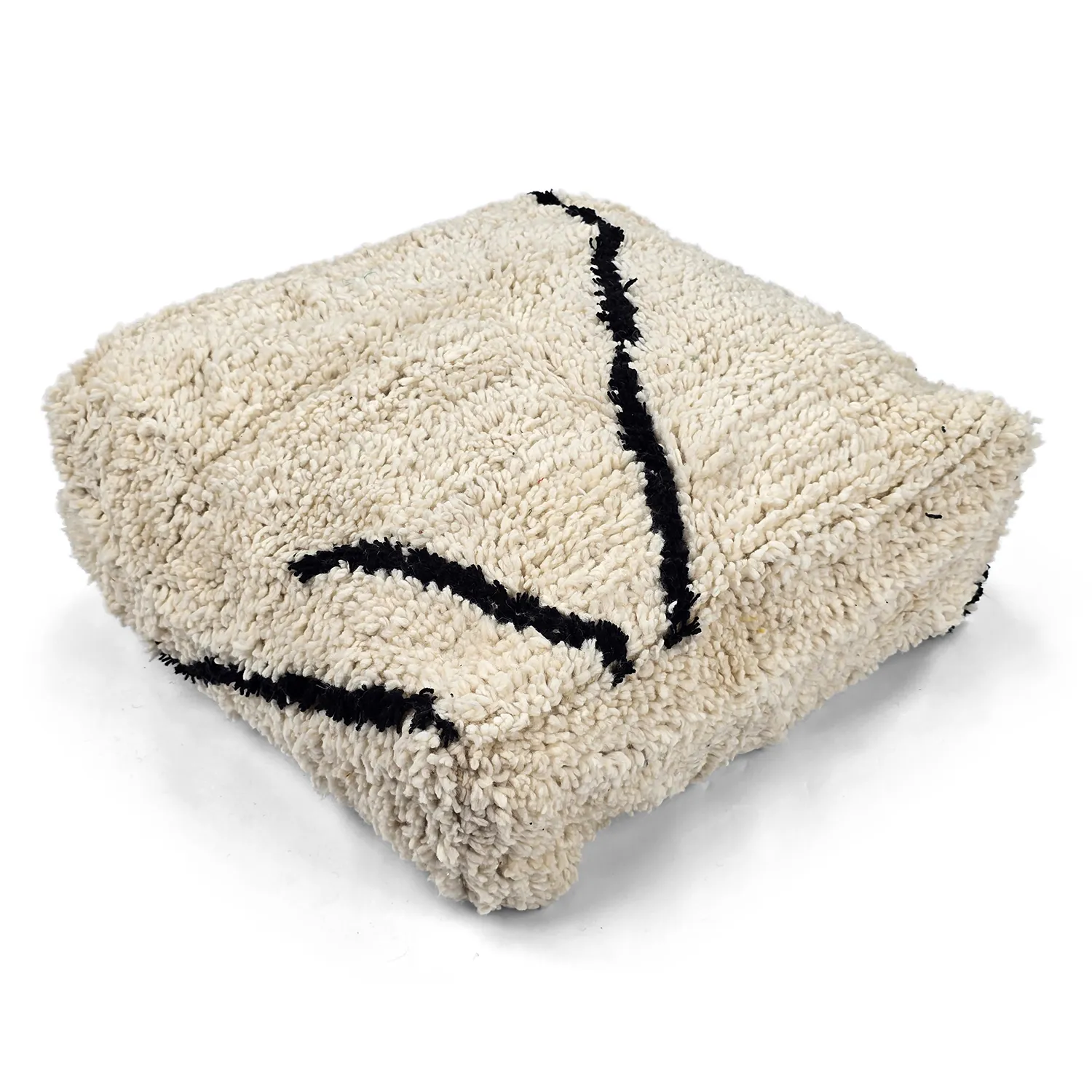 Sitzpoufs - Marokkanischer Pouf Beni Ourain 009