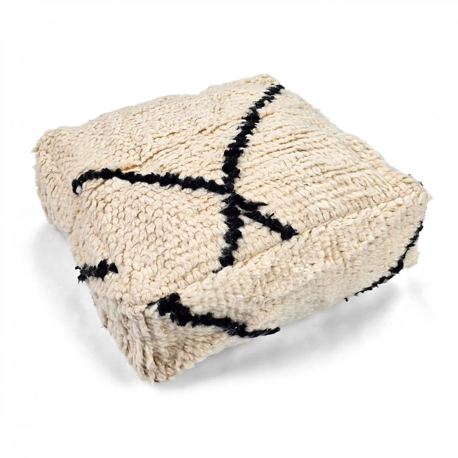Sitzpoufs - Marokkanischer Pouf Beni Ourain 023