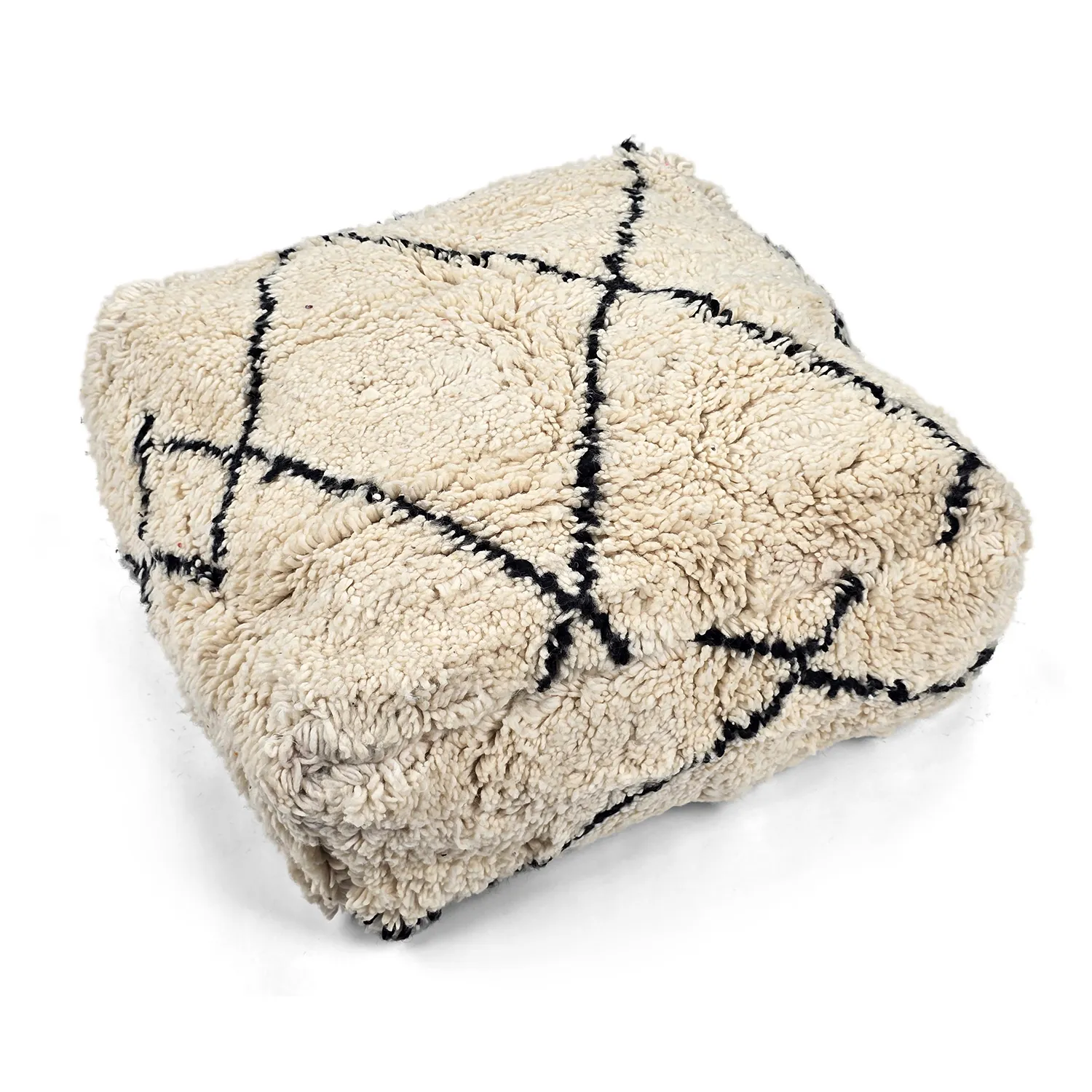 Sitzpoufs - Marokkanischer Pouf Beni Ourain 054