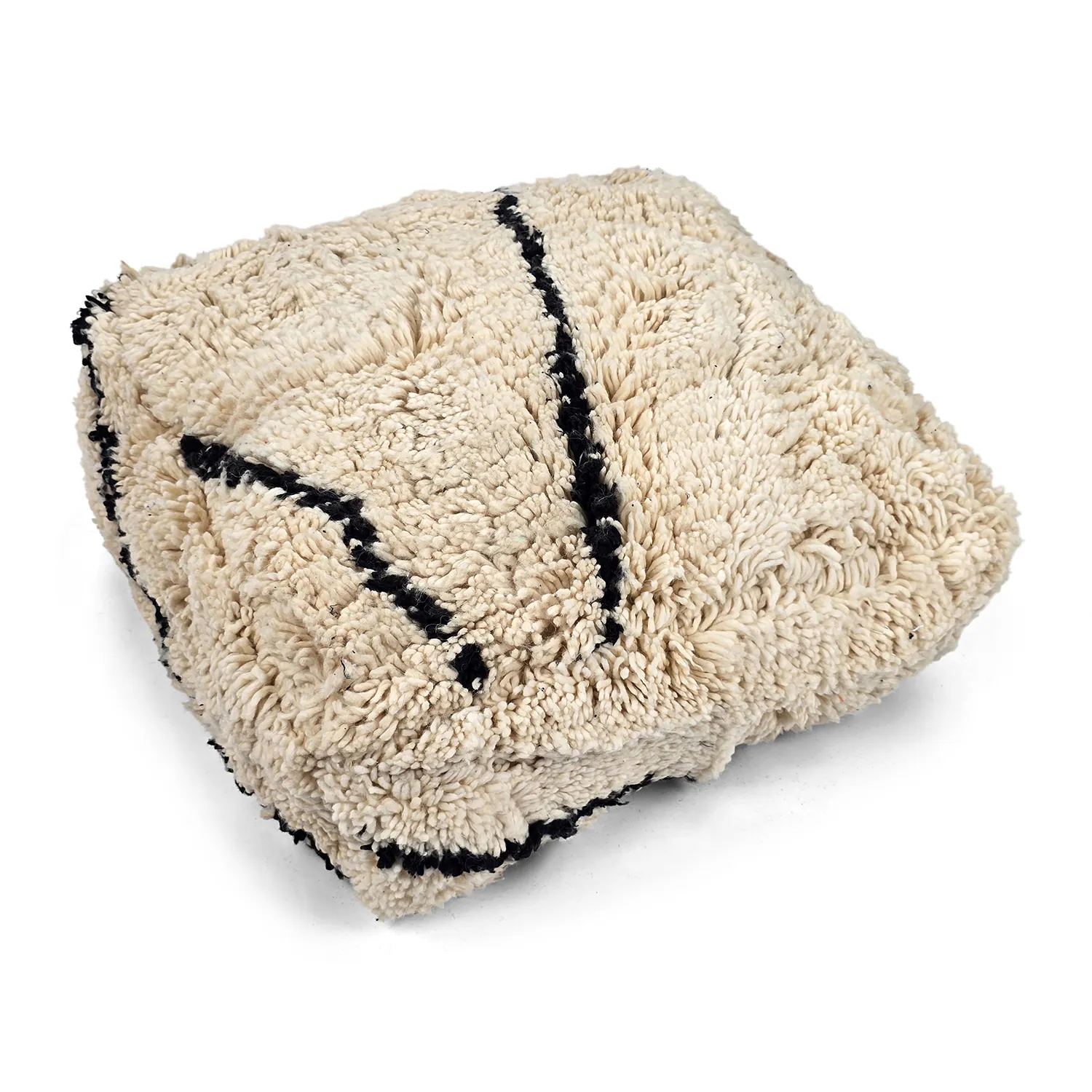 Sitzpoufs - Marokkanischer Pouf Beni Ourain 099