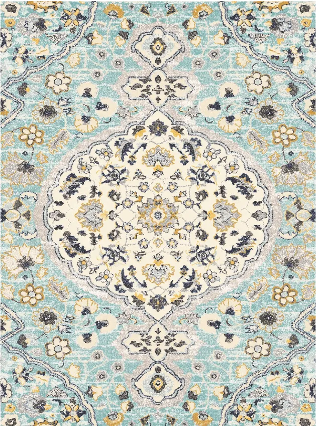 Wilton-Teppich - Mojácar (blau)
