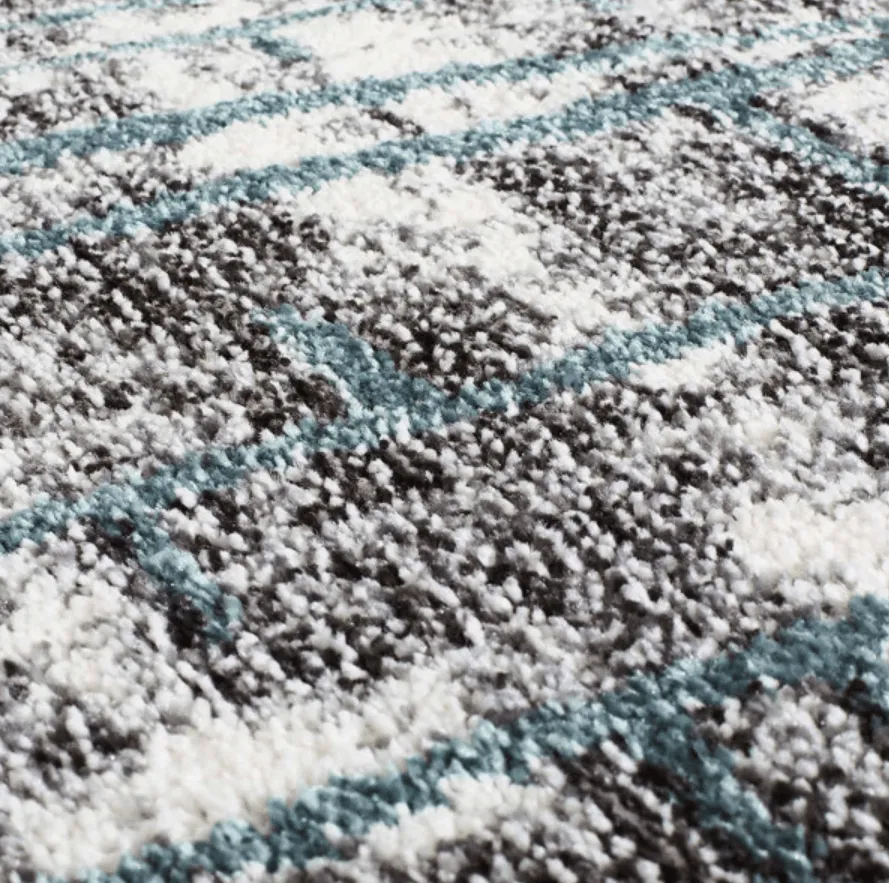 Wilton-Teppich - Eystur (blau)