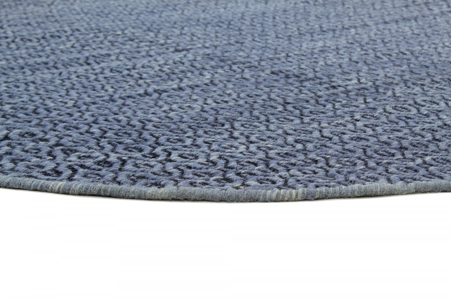 Teppich Handgewebt Wollteppich 100% Baumwolle Patchwork Teppich Multi 