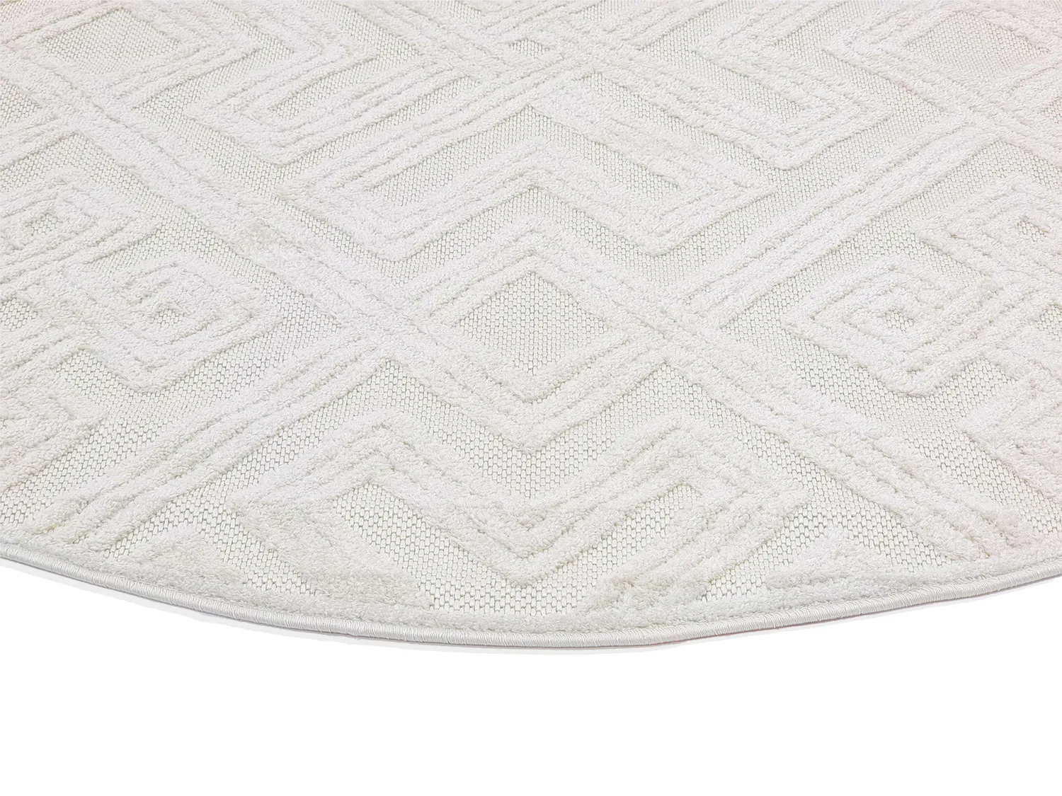 Runde Teppiche - Indoor/Outdoor Shirley (cream)