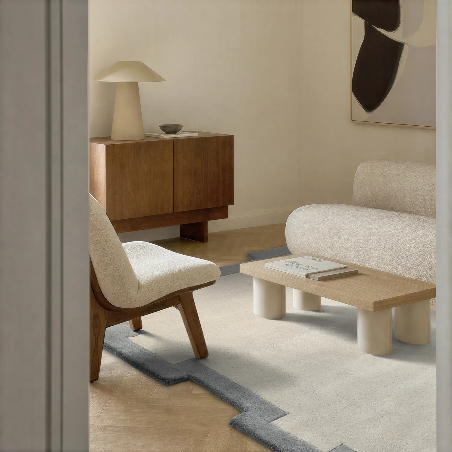 Wollteppich - Agra Hand Tufted Wool Premium (grau)
