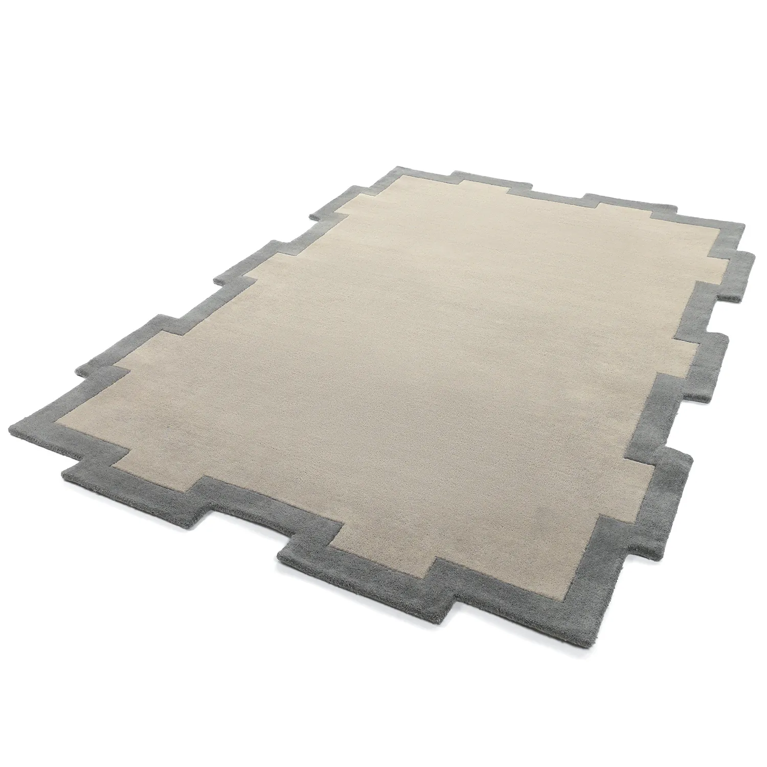 Wollteppich - Agra Hand Tufted Wool Premium (grau)