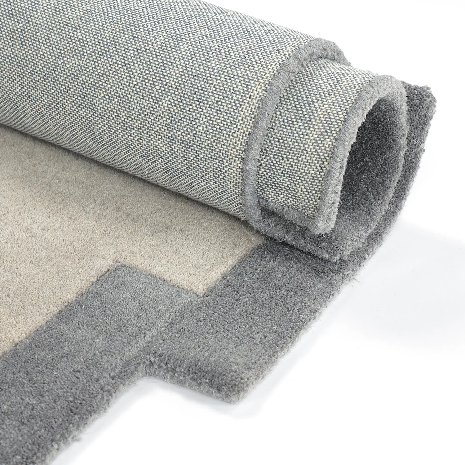Wollteppich - Agra Hand Tufted Wool Premium (grau)
