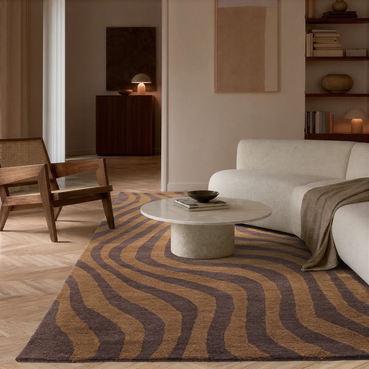 Wollteppich - Aiz Hand Tufted Wool Premium (braun)