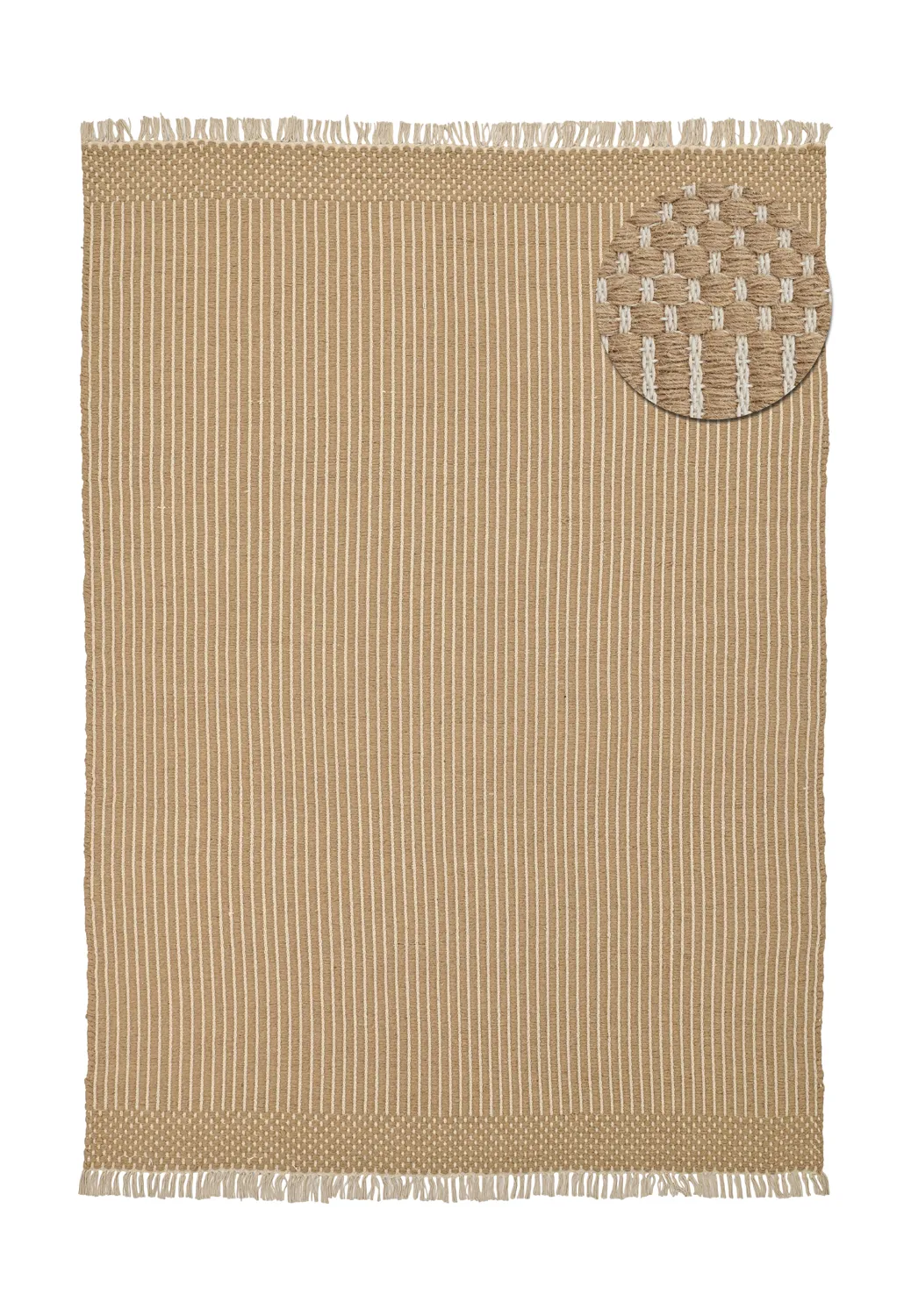 Wollteppich - Arbil (beige/weiß)