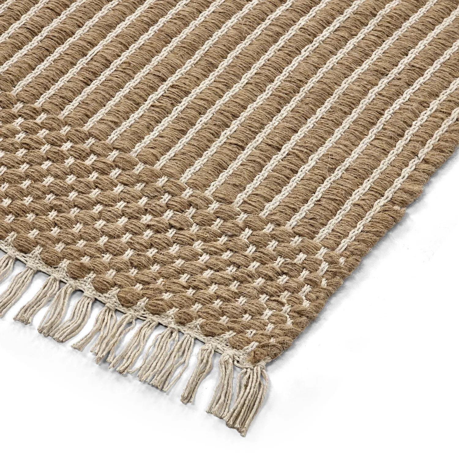 Wollteppich - Arbil (beige/weiß)