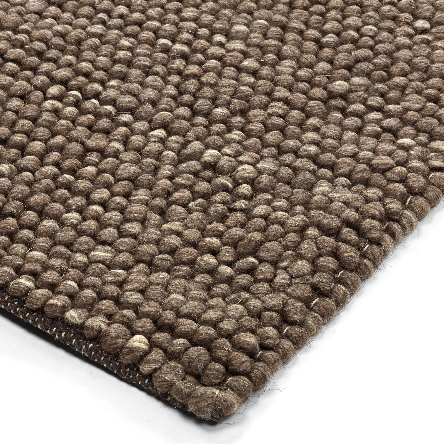 Wollteppich - Avafors Wool Bubble (braun/beige)