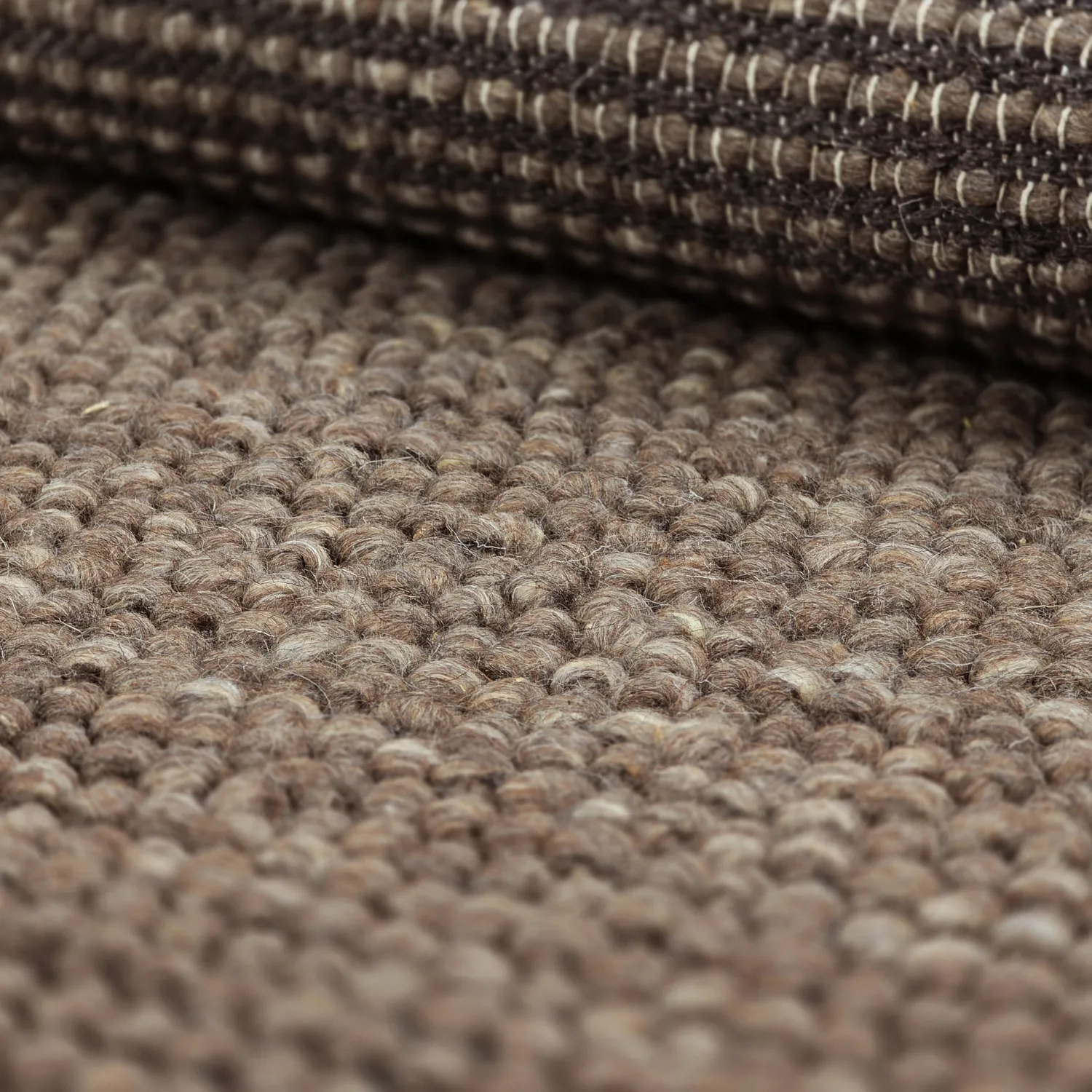 Wollteppich - Avafors Wool Bubble (braun/beige)