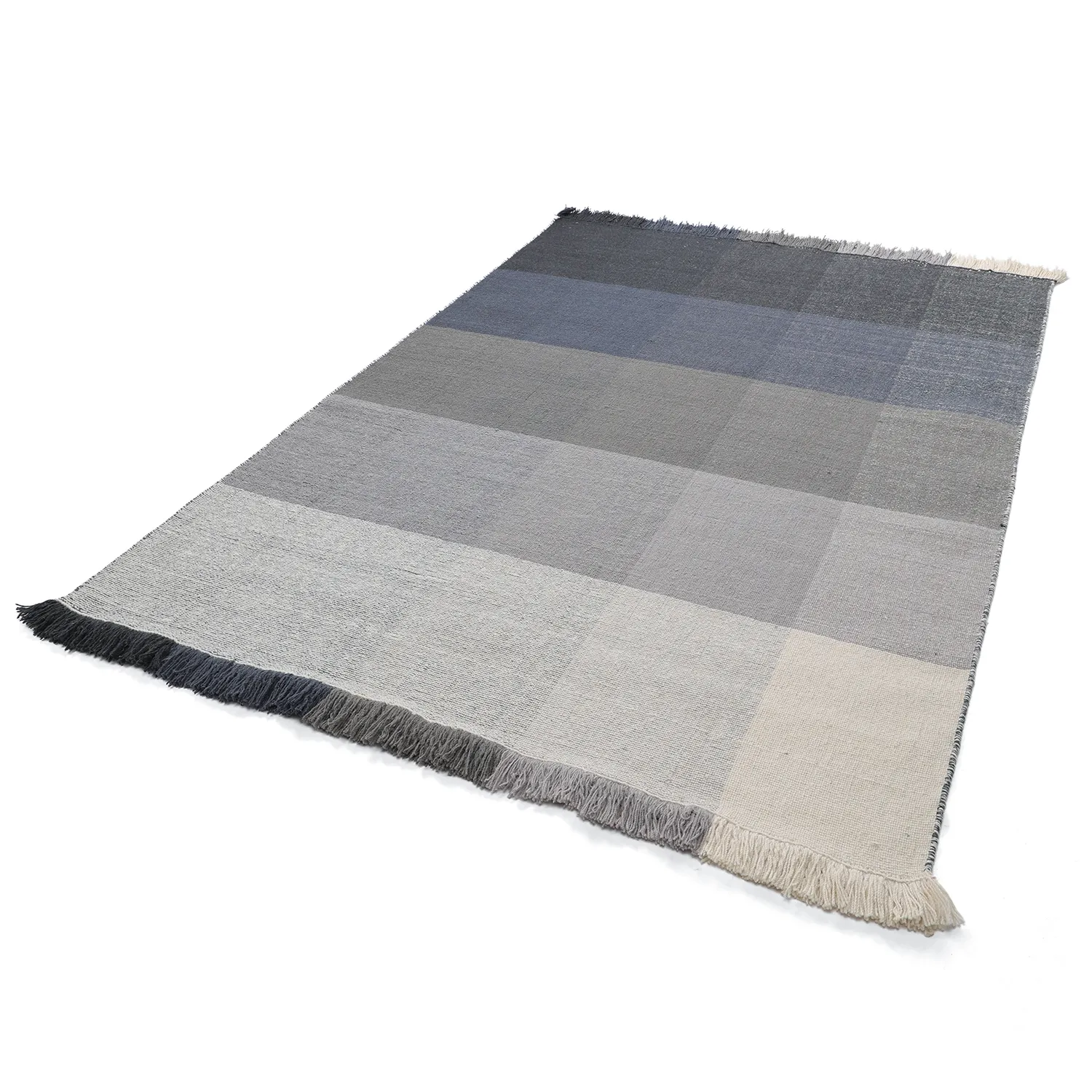 Wollteppich - Chaves (blau/grau/weiß)