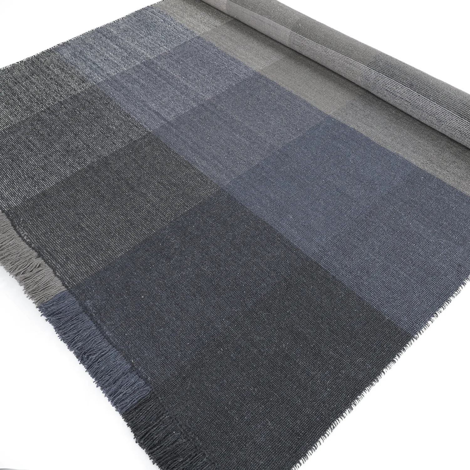 Wollteppich - Chaves (blau/grau/weiß)