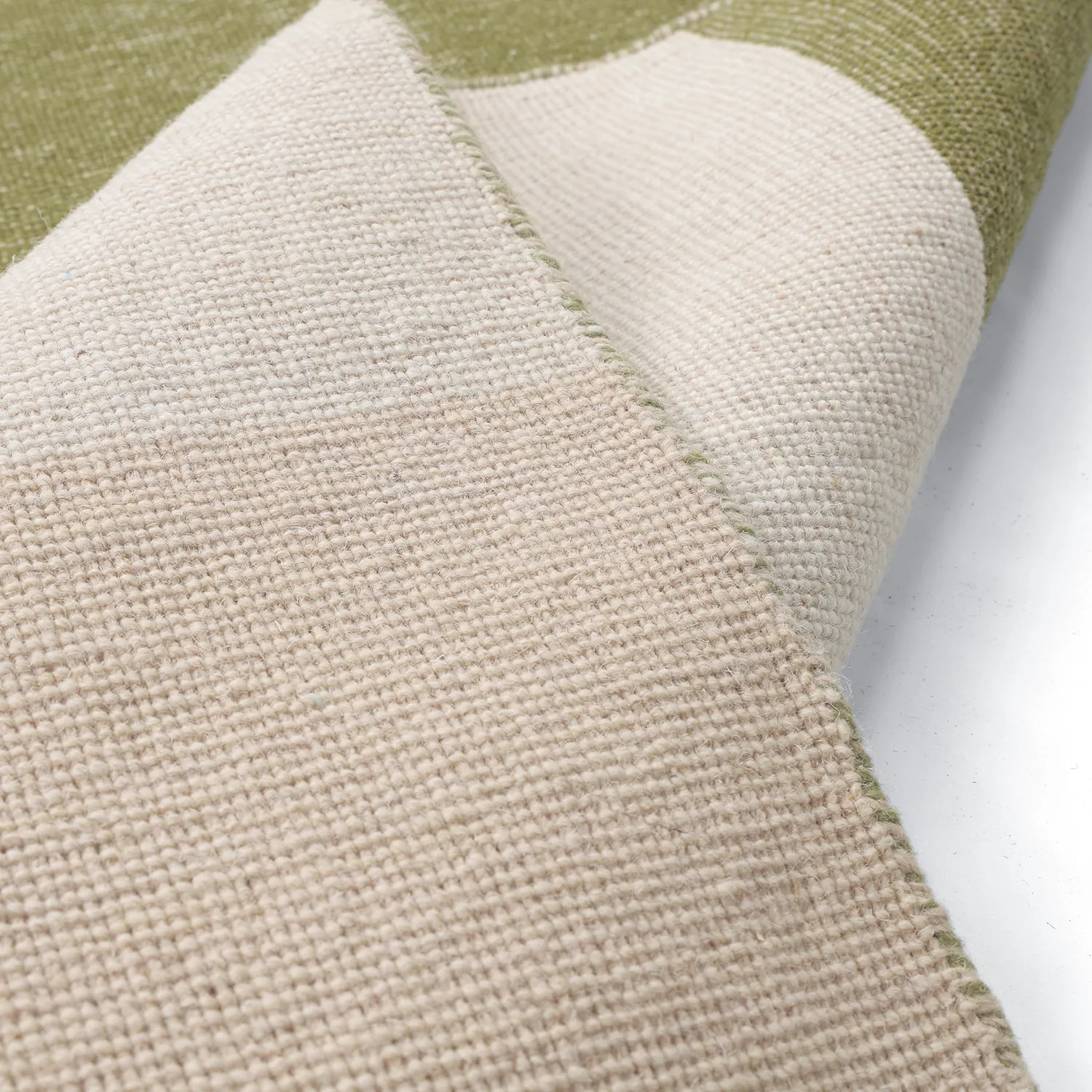 Wollteppich - Chaves (grün/beige)