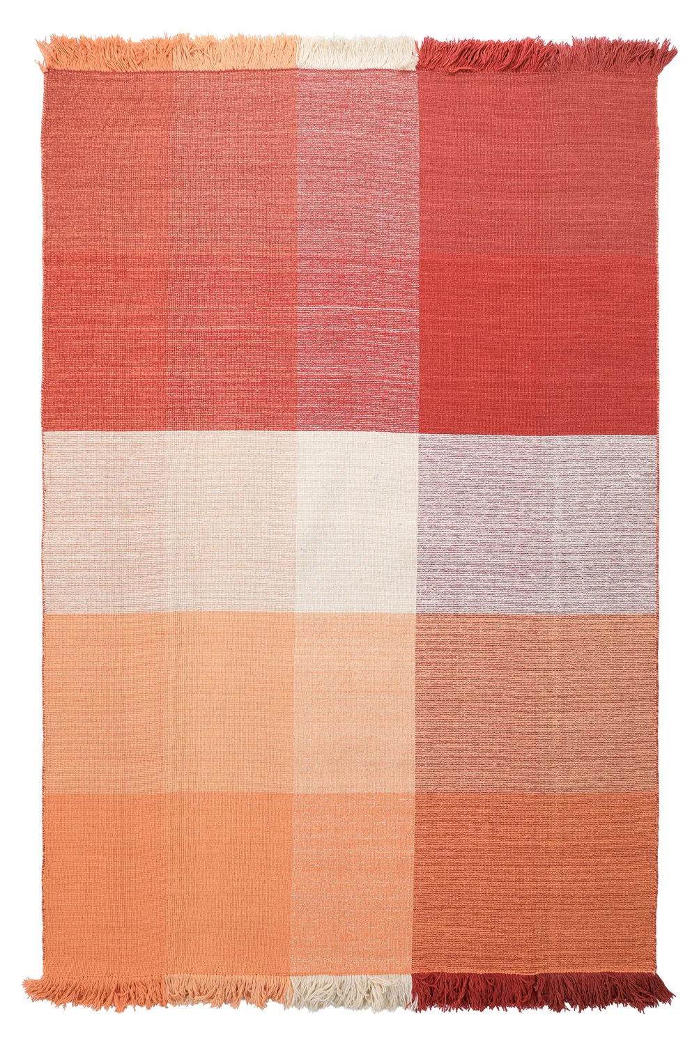 Wollteppich - Chaves (rot/orange)