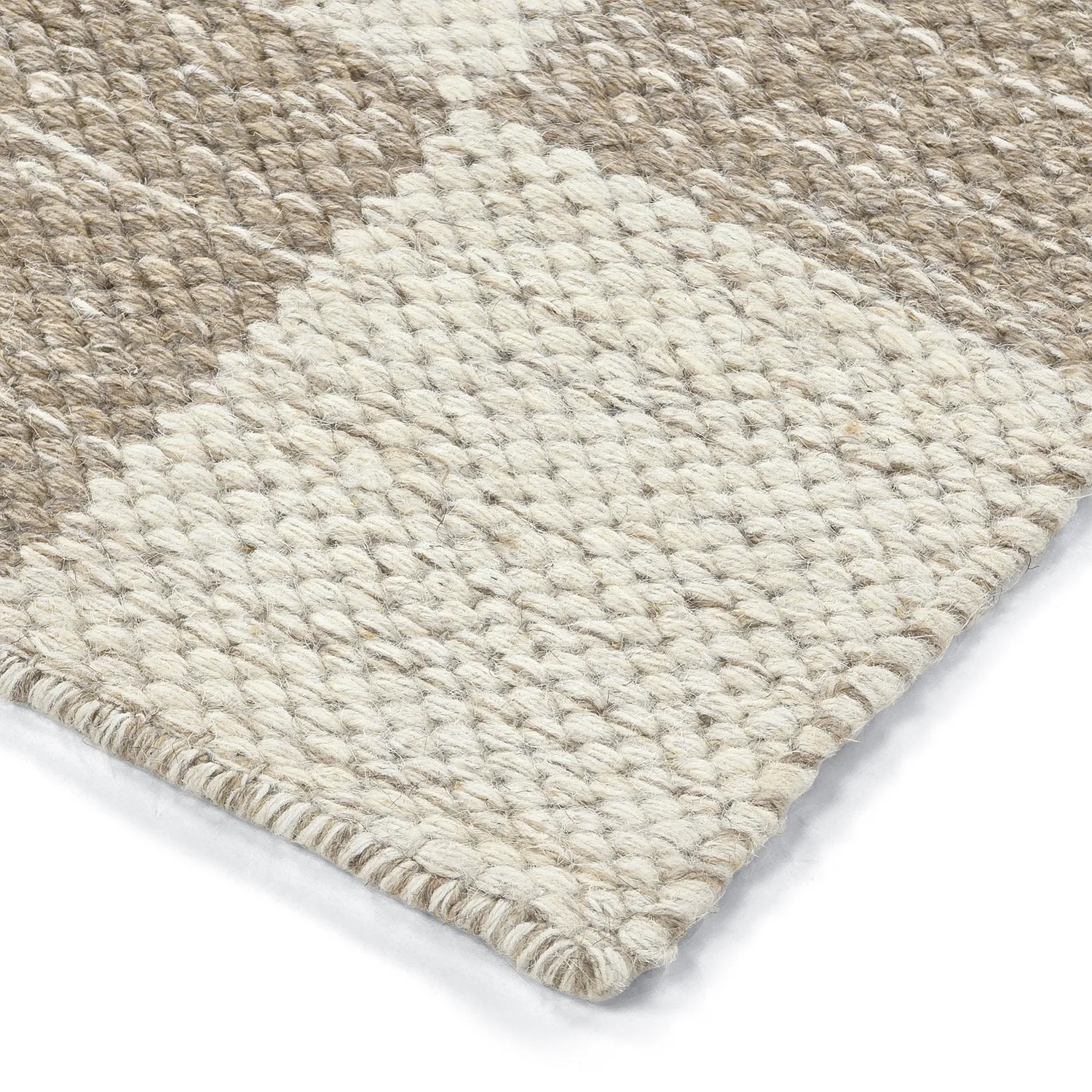 Wollteppich - Dundee (beige/weiß)