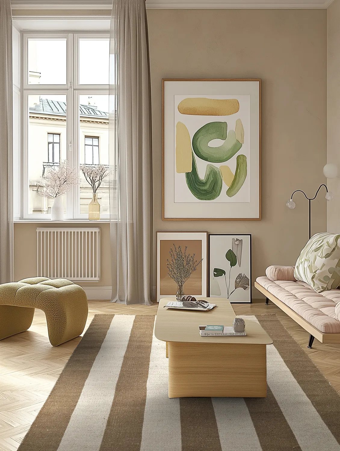 Wollteppich - Garine (braun/beige)