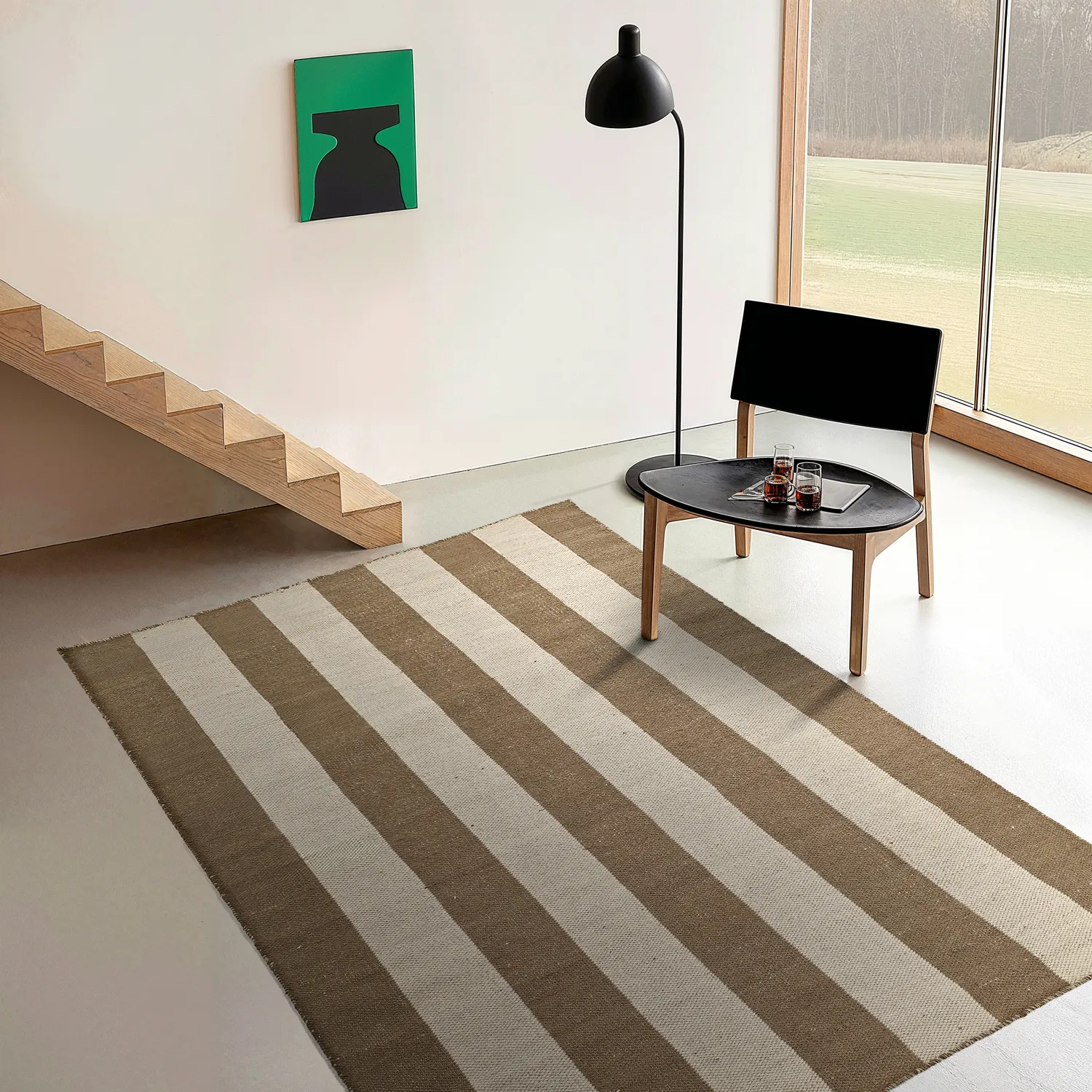 Wollteppich - Garine (braun/beige)