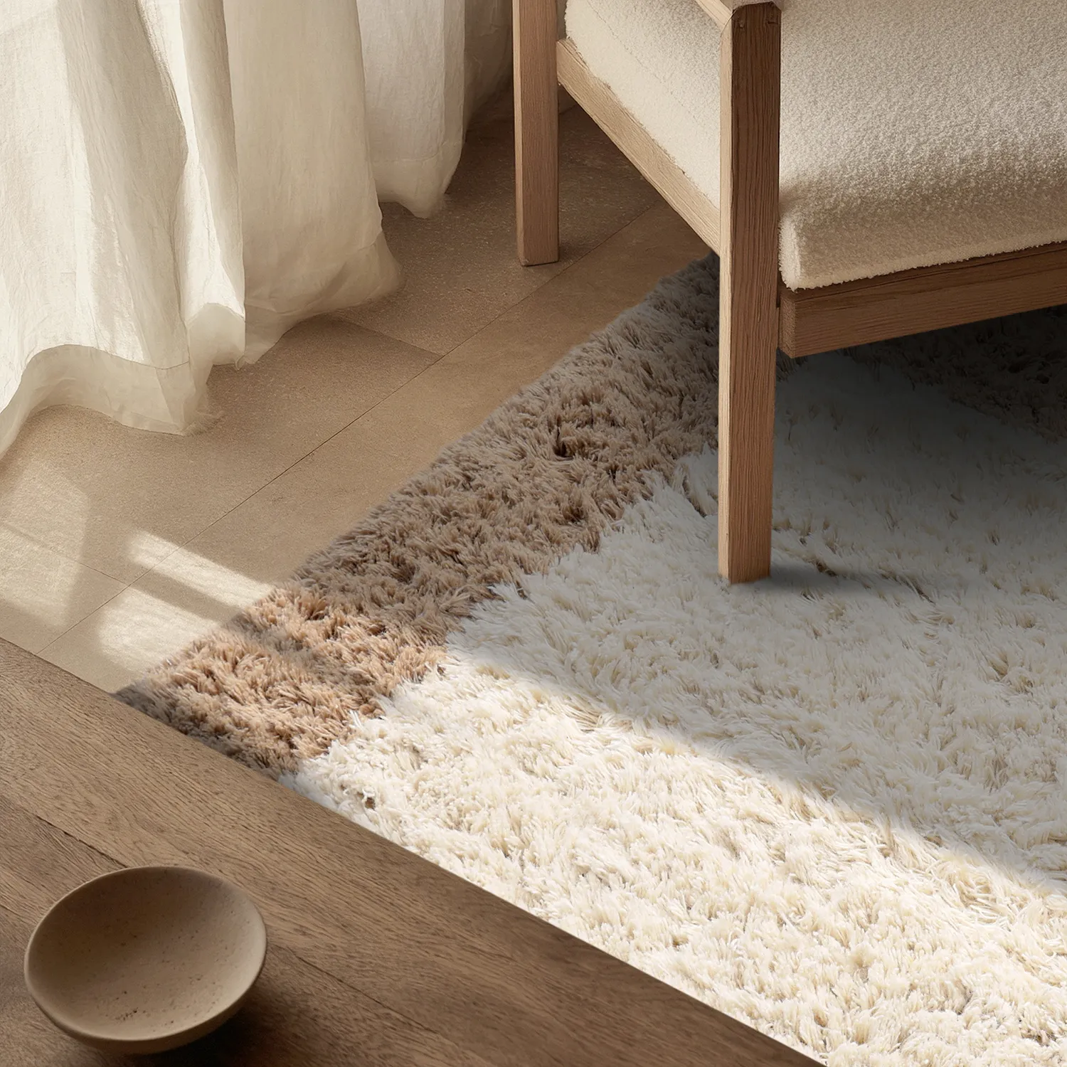 Wollteppich - Khenifra Handknot Wool Premium (creme/beige)