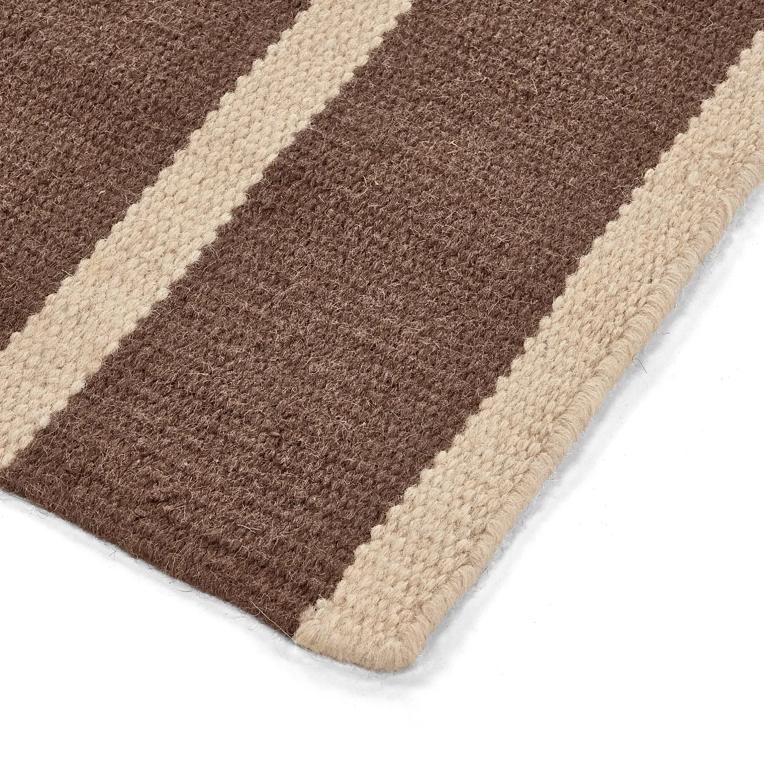 Wollteppich - Luton (natur/dunkel-taupe)