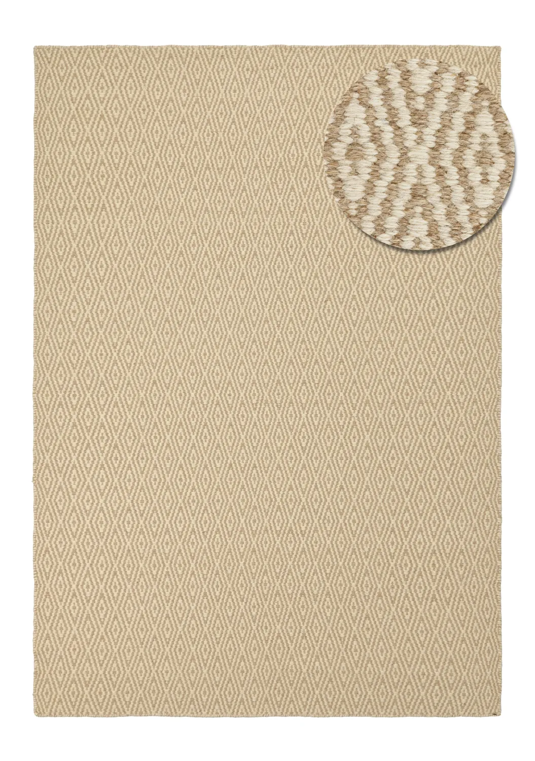 Wollteppich - Monastir (beige/weiß)
