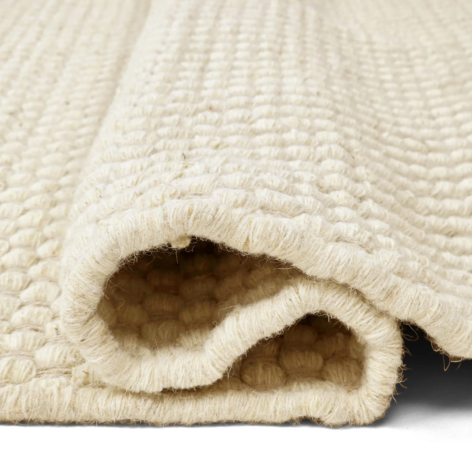 Wollteppich - Ovelia (beige/weiß)