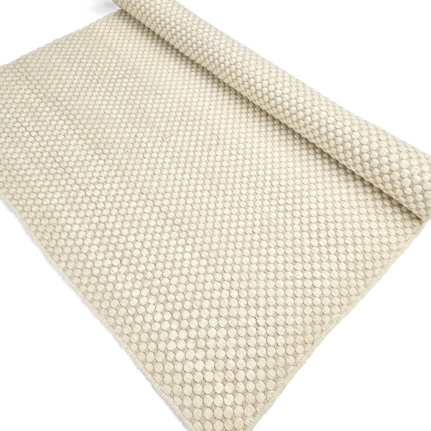 Wollteppich - Ovelia (beige/weiß)