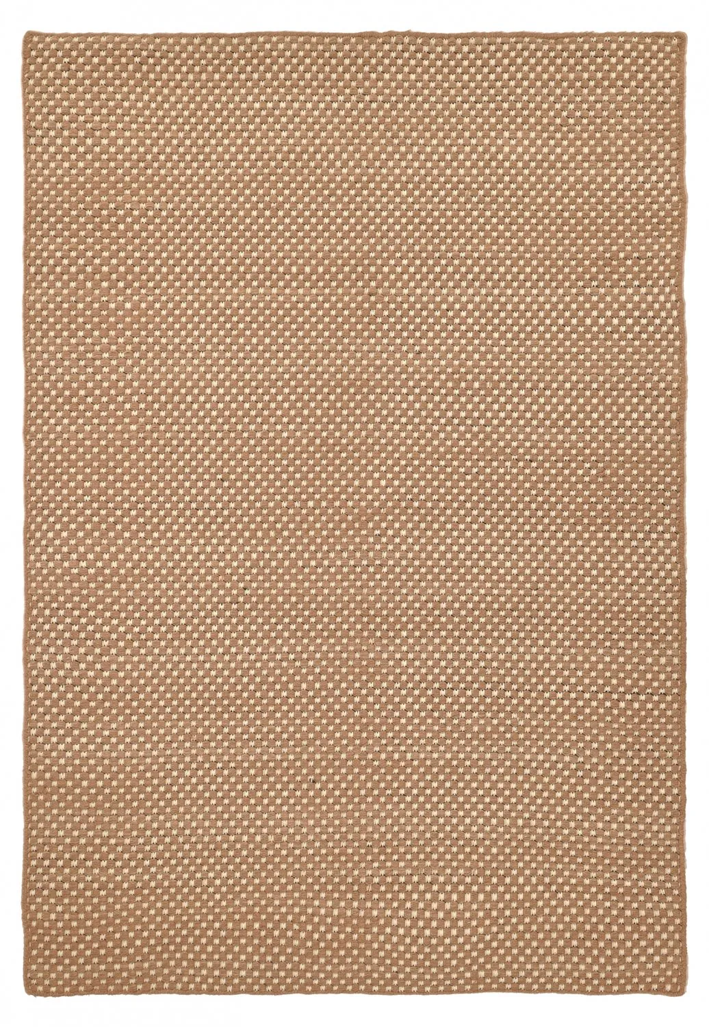 Wollteppich - Ovelia (braun/weiß)