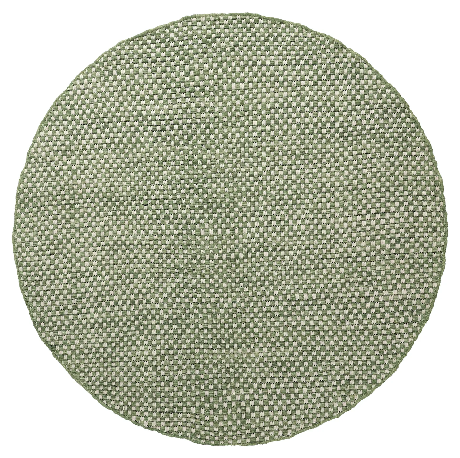 Rund Teppich - Ovelia (grün/weiß)