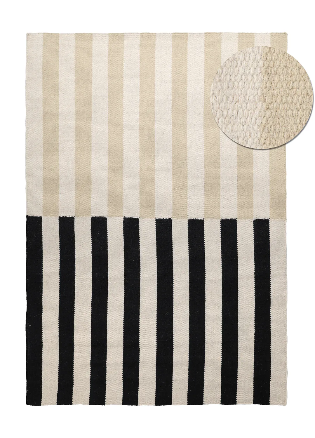 Wollteppich - Peniche (creme/beige)